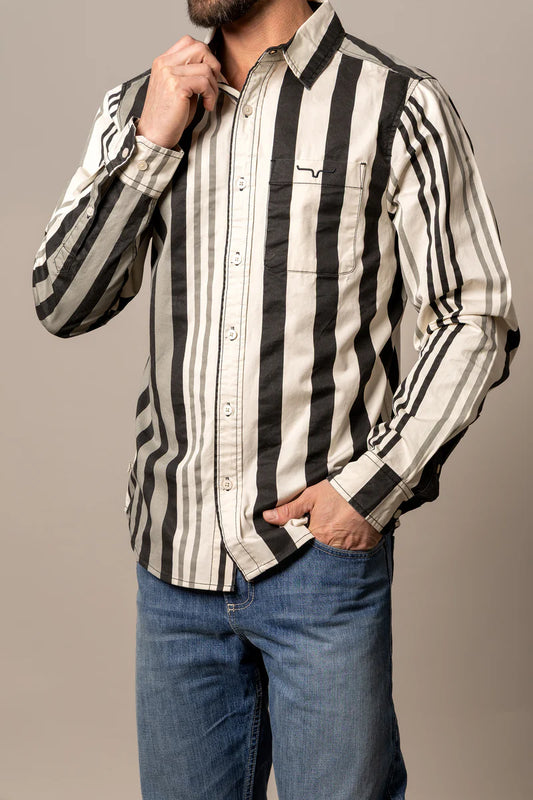 Kimes Ranch 1992 Long Sleeve Dress Shirt in Black (Men's)