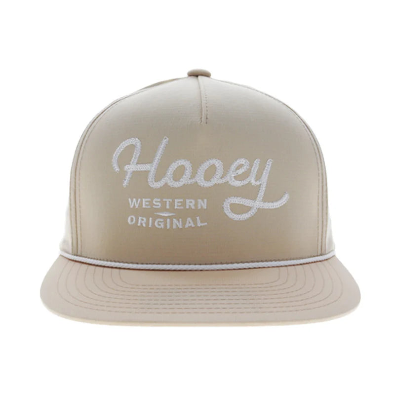 Hooey - "OG" Tan Trucker Hat with White Stitching