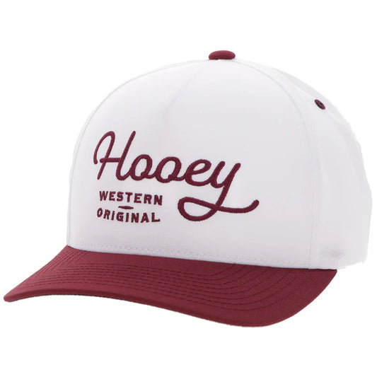 Hooey - "OG" Hooey Hat White/Maroon