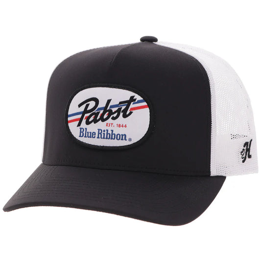 Hooey - "Pabst Blue Ribbon" Hat Black/White