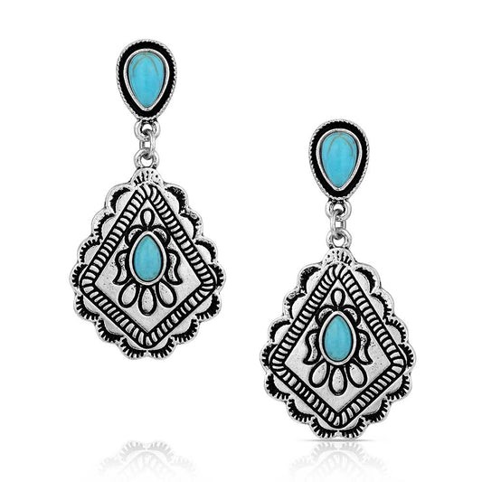 Say No More Turquoise Dangle Earring