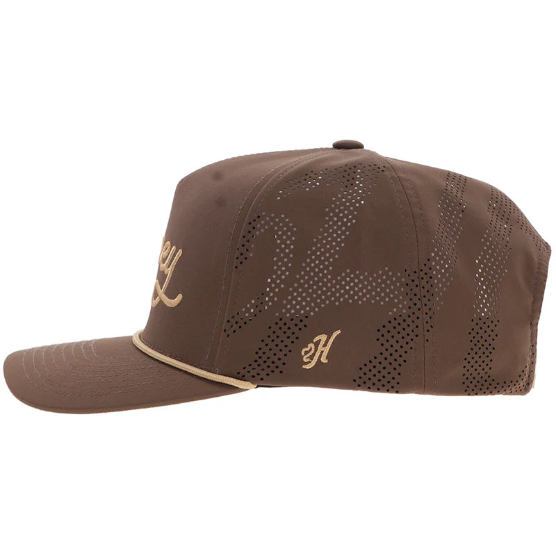 Hooey - 5 Panel Trucker - Tan/White Stitching