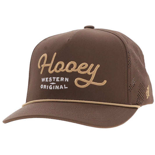 Hooey - 5 Panel Trucker - Tan/White Stitching