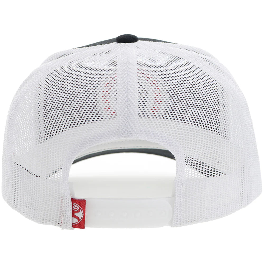 Hooey - "Quanah" Black/White Trucker Hat with Red/White Circle Patch
