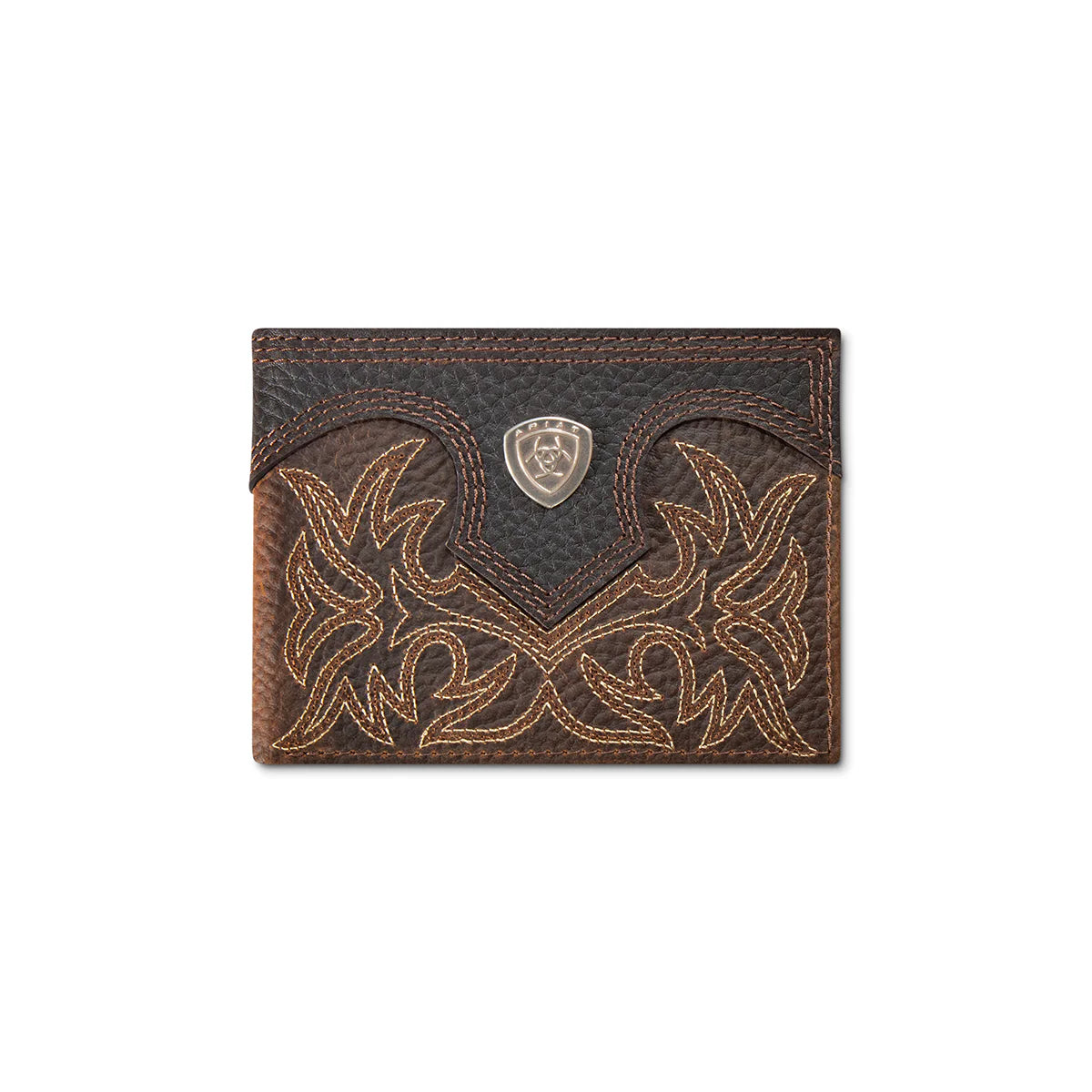 Ariat Bifold Bootstitch Shield Wallet