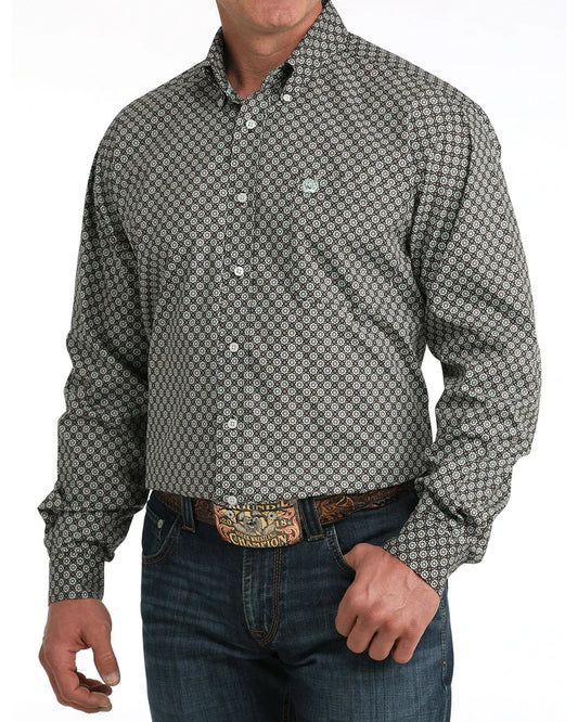 Cinch Classic Fit Button Up Shirt in Brown (Men's)