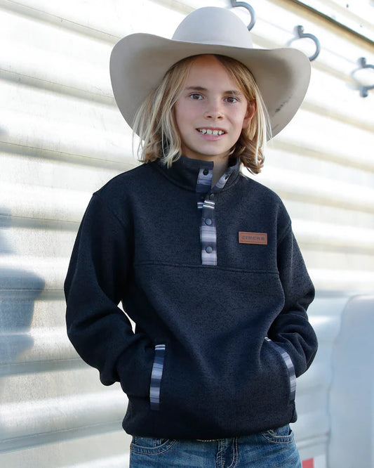 Cinch Knit Pullover in Blue (Youth)