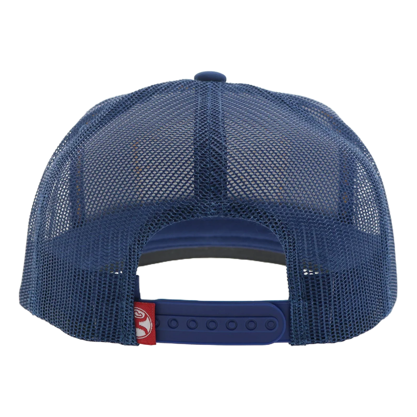 Hooey - "Trip" Trucker Hat in Blue with Blue/Yellow Patch