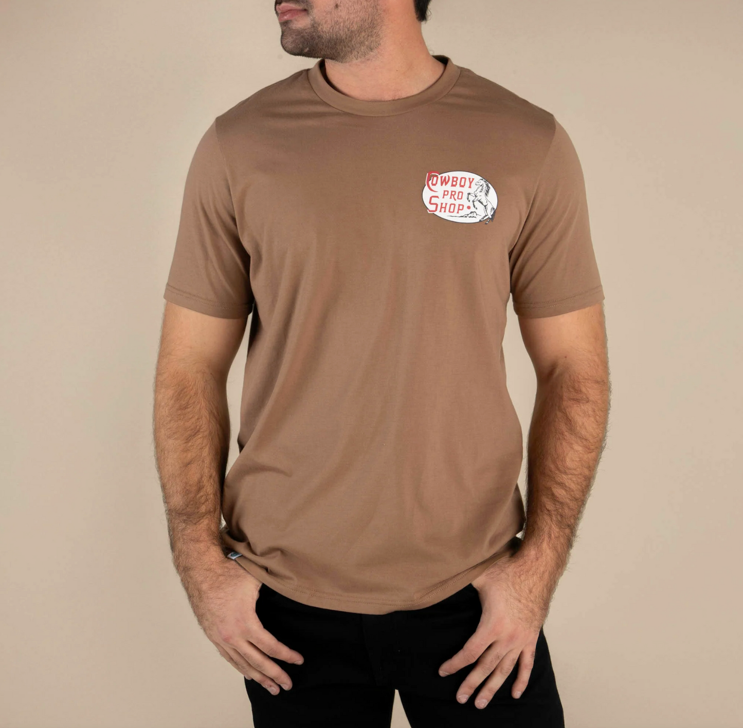 Sendero Cowboy Pro Shop T-shirt - Light Brown (Men's)