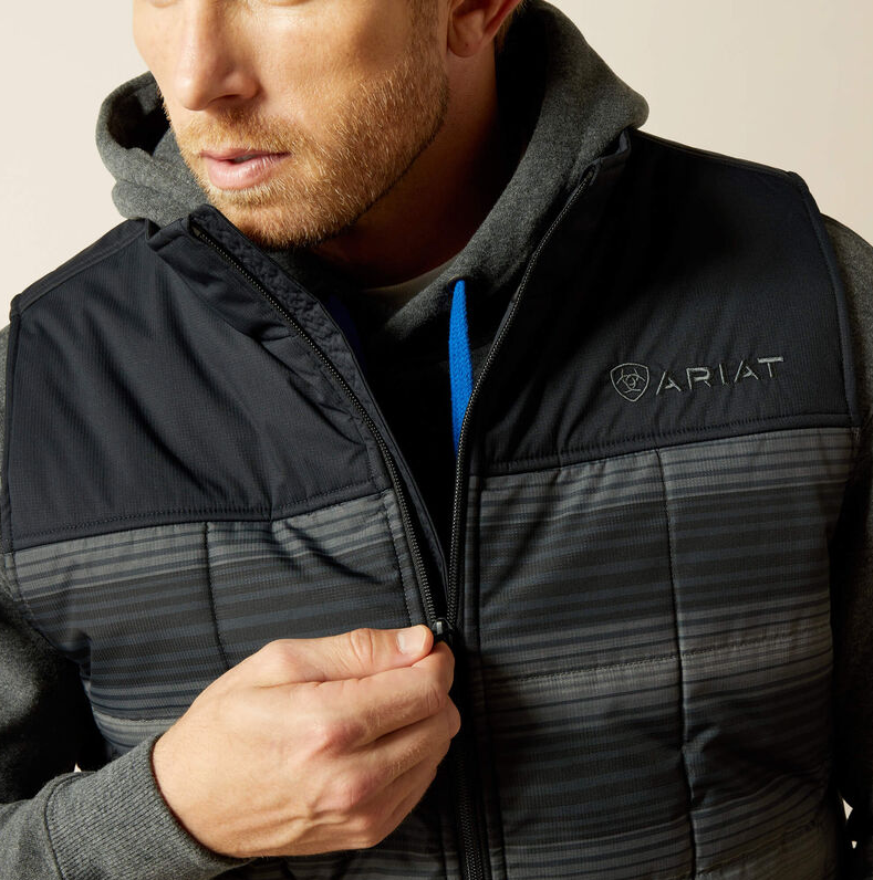 MNS - Ariat Crius Insulated Vest - Serape/Black Striped