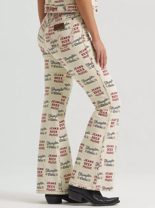 Wrangler X Coors Canada Bailey Flare Jean - Printed