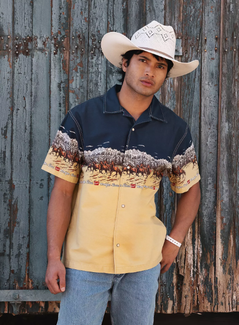 Wrangler X Coors Canada Cowboy Cut Work Shirt - Printed