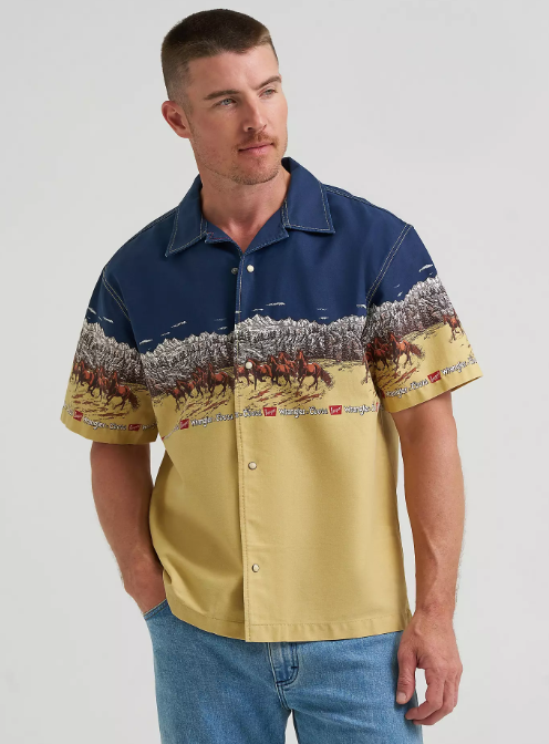 Wrangler X Coors Canada Cowboy Cut Work Shirt - Printed