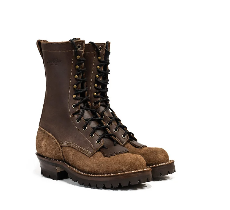 DeVito Boot Co. 10" Bobtail Brown Combo