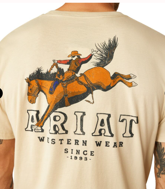 Ariat Bronc Ridin Heritage SS T-Shirt (Mens)