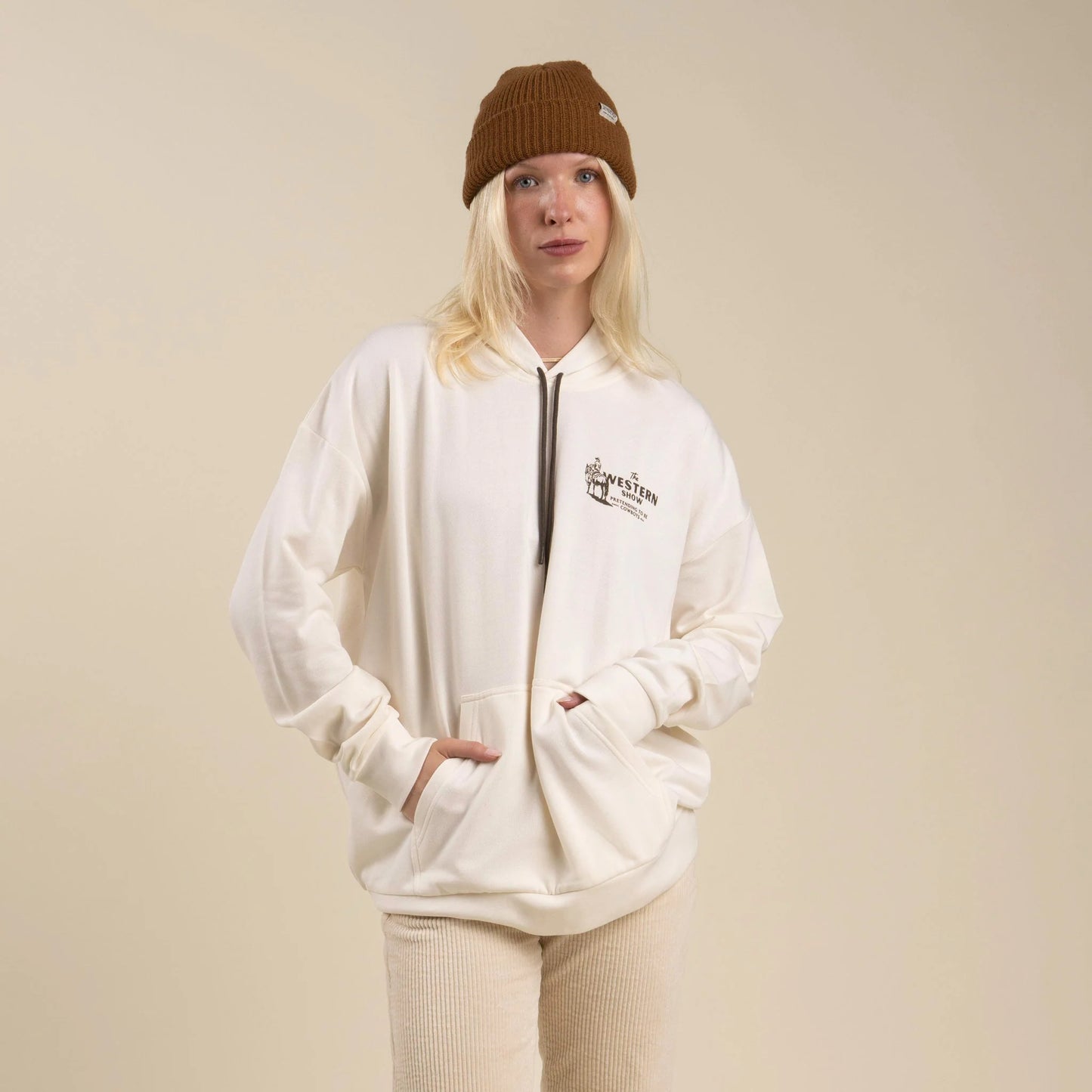 Sendero Western Show Hoodie in Vintage White